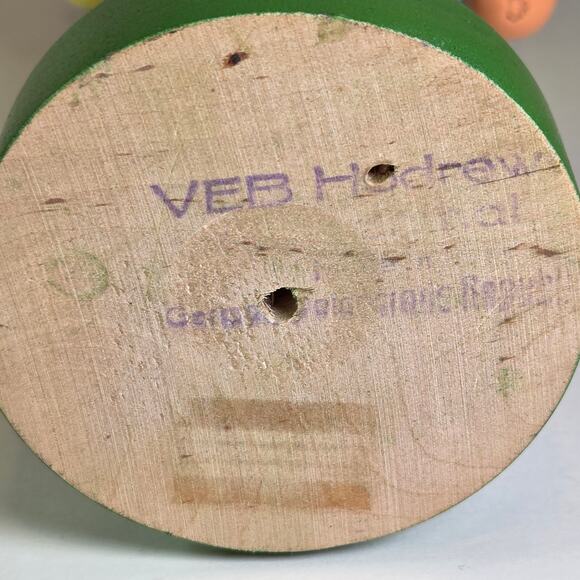 Vintage VEB Hødrew Nutcracker Guard 11" German Wooden Soldier with Spear - Picture 14 of 15